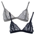 URBAN K Womens Semi Sheer Full Lace Sexy Bralette